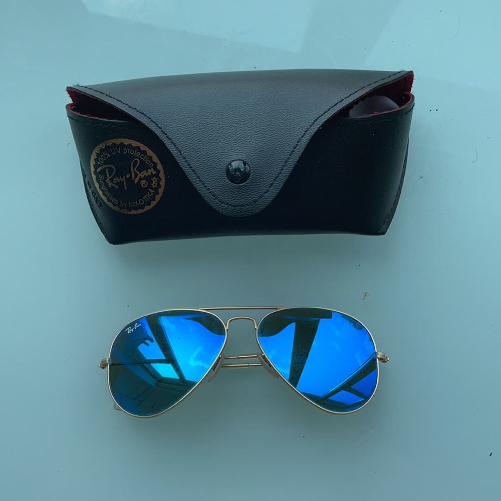 Ray ban blue flash lense